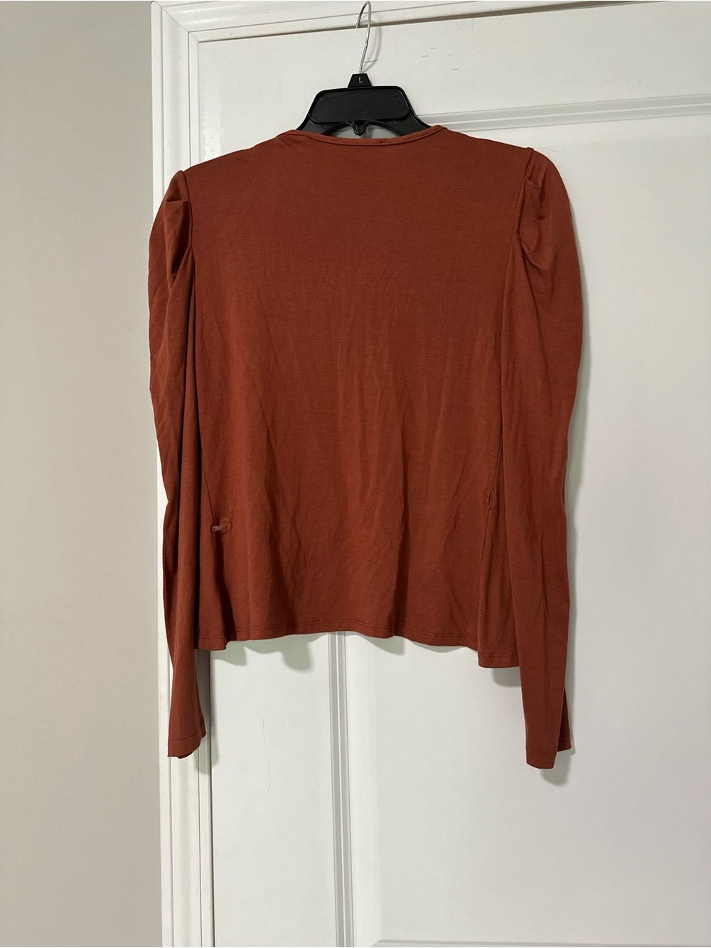 Final Touch Rust Open-Front Cardigan - Picture 3 of 3